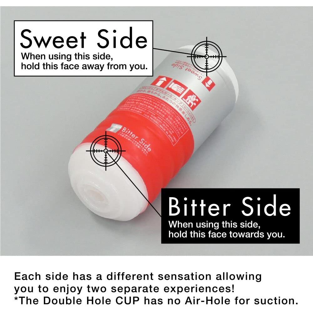 Tenga Double Hole Cup Ultra Size Masturbator|Back View|"quality build - back view"