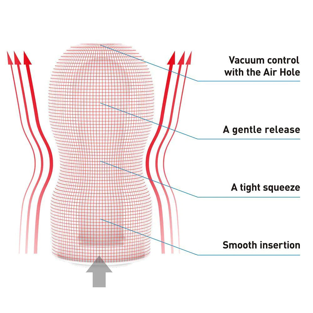 Tenga Original Vacuum Cup Gentle Masturbator|Back View|"quality build - back view"