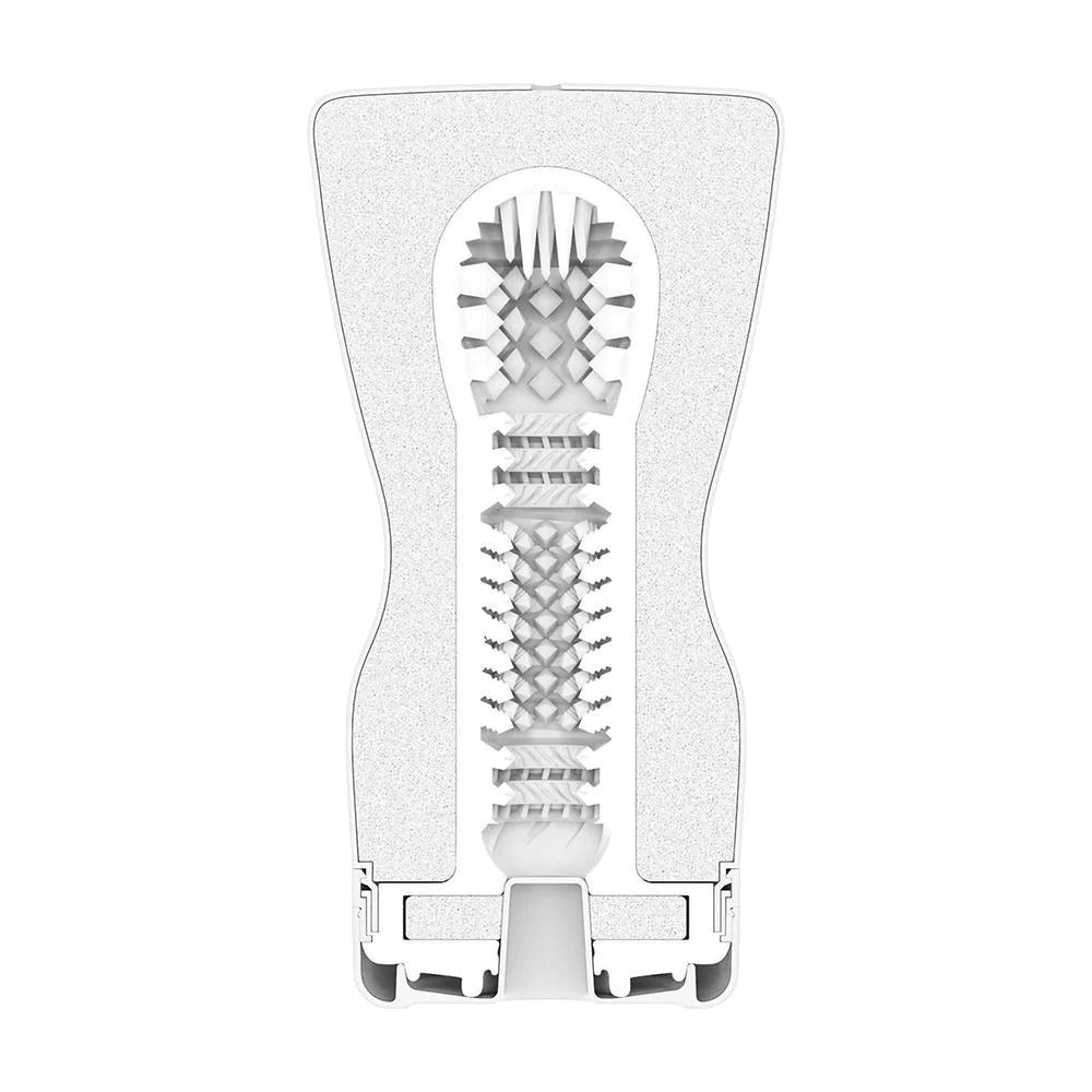Tenga Soft Case Strong Masturbator|Side View|"strong detail - side view"