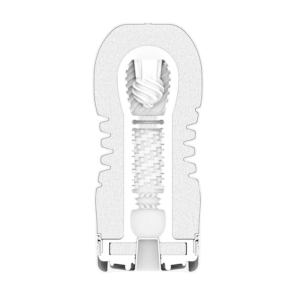 Tenga Rolling Head Cup Gentle Masturbator|Side View|"gentle detail - side view"