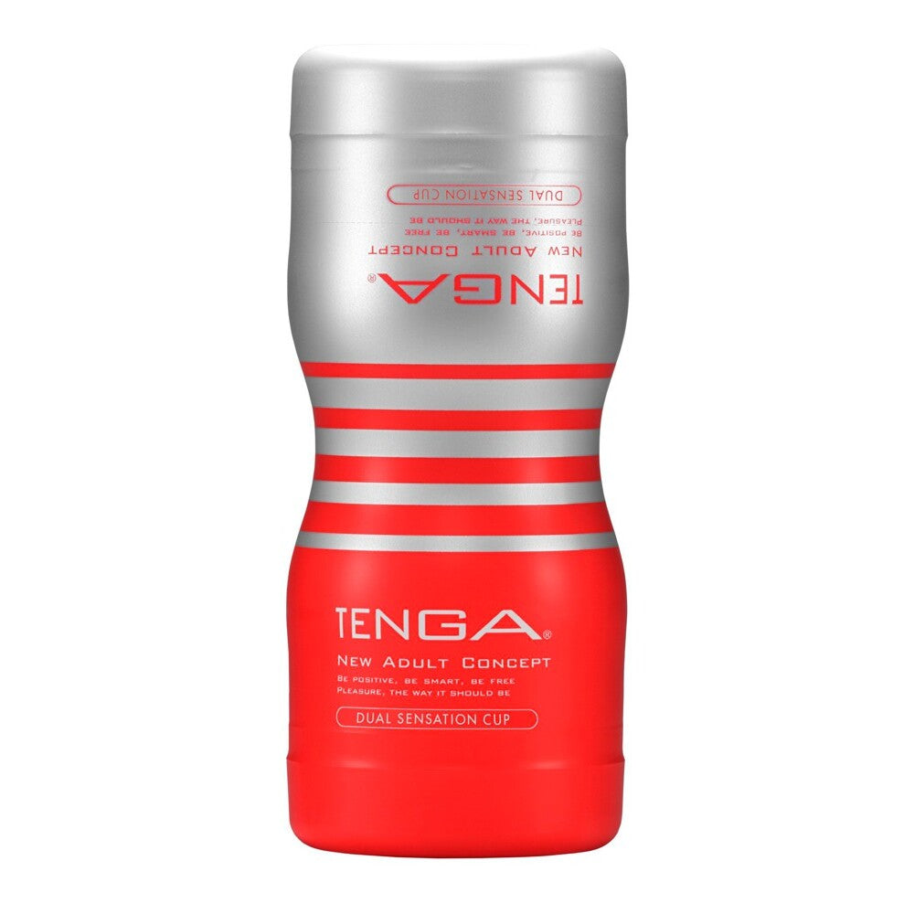 Tenga Dual Sensation Cup Masturbator|Front View|"dual design - front view"