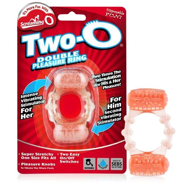Screaming O TwoO Vibrating Cock Ring|Detail View|"surface detail - detail view"