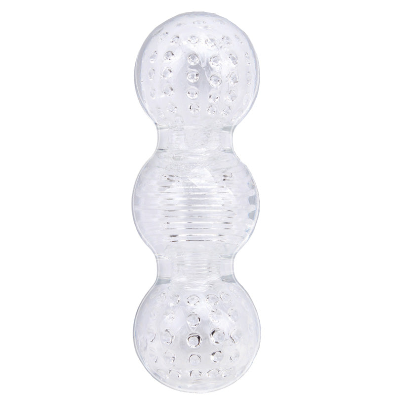Big Balls Stroker Sleeve Masturbator|Front View|"balls design - front view"