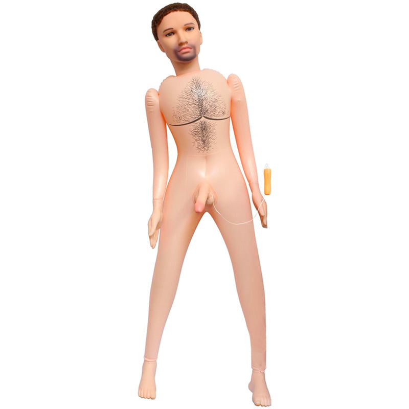 Justin Inflatable Life Size Love Doll|Front View|"life size justin-front view"|