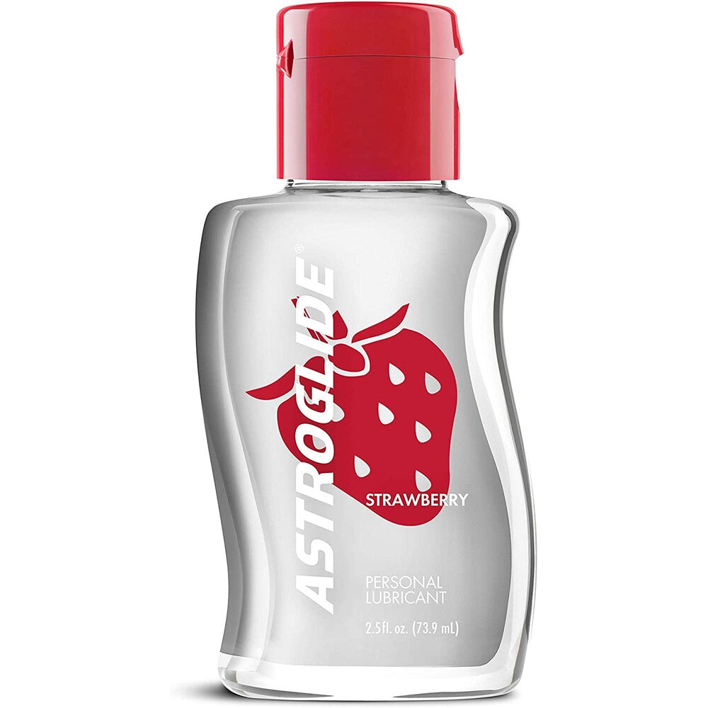 Astroglide-Strawberry-Lubricant-2-5oz|Front-View|"strawberry-lubricant-front-view"