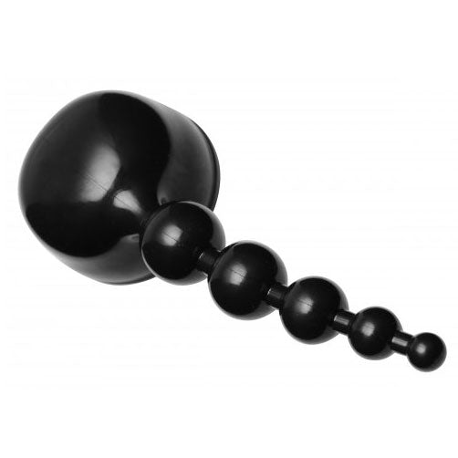 XR Wand Essentials Bubbling Bliss Pleasure Beads Wand Attachment | Angle | "beaded texture design - angle view"