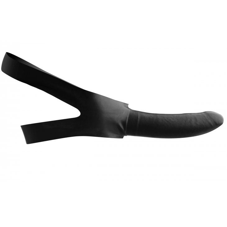 Master Series Face Strap On And Mouth Gag|Side View|"gag detail - side view"