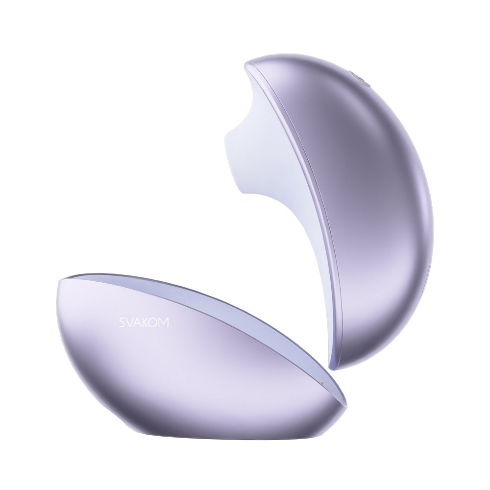 Svakom Galaxie Suction Vibrator With Mood Projector Metallic Lilac|Front View|"Svakom Galaxie Suction Vibrator With Mood Projector Metallic Lilac - front view"