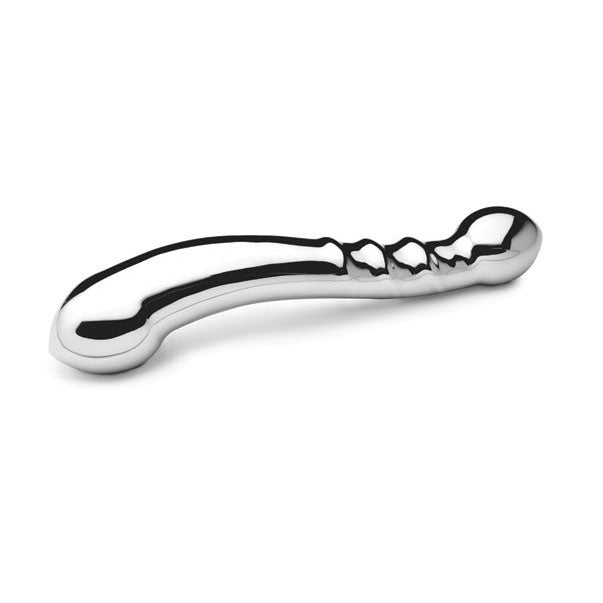 Njoy Large Stainless Steel Dildo|Front View|"steel dildo - front view"