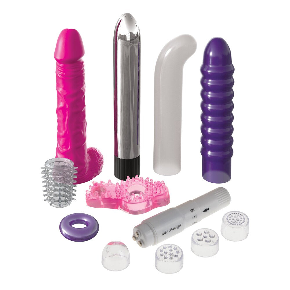 Wet and Wild 15 Piece waterproof Kit|Front View|"waterproof pleasure set - front view"