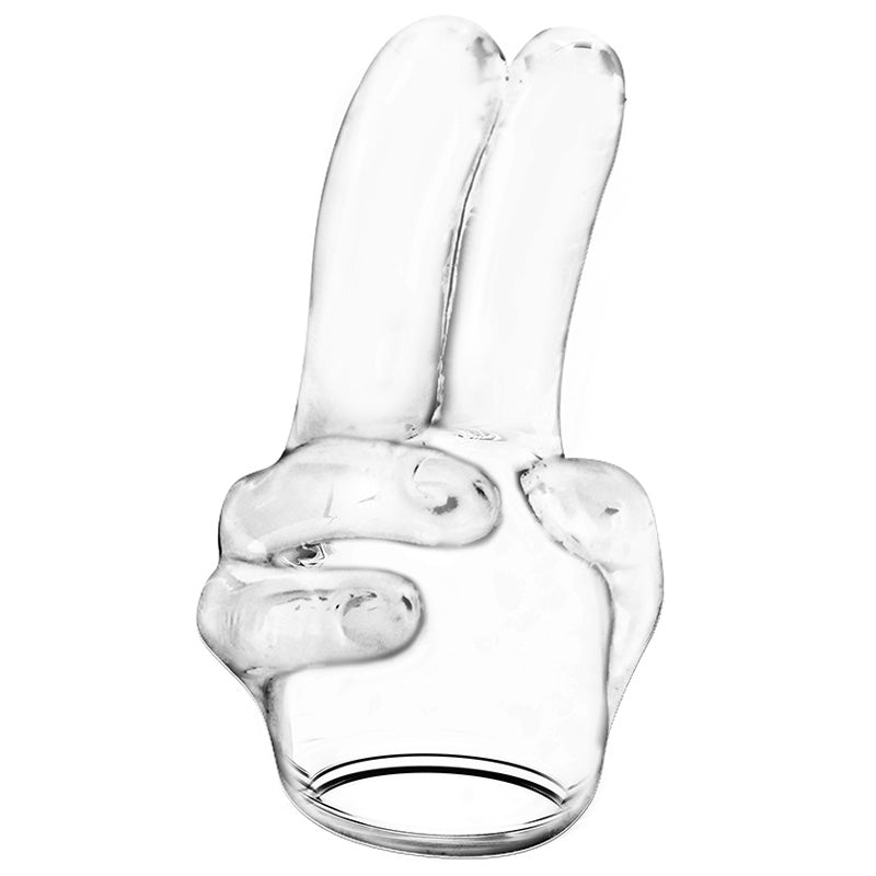 Power Head Double Finger Wand Attachment | Main | "dual stimulation attachment design - main view"