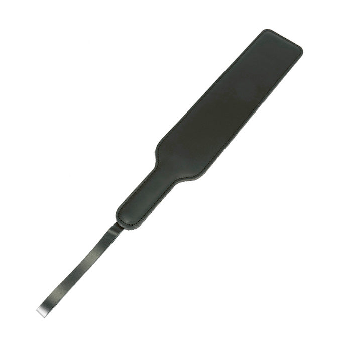 Wide Leather Paddle|Front View|"broad leather paddle-front view adult toys direct"|