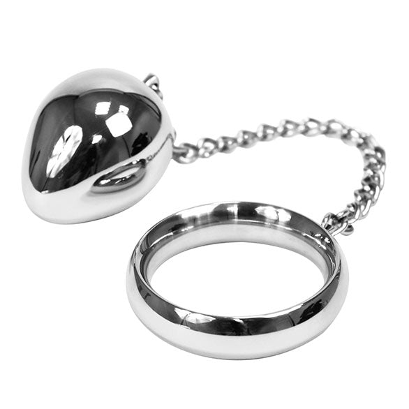 Donut Cock Ring With Anal Egg|Side View|"egg details-side view"|