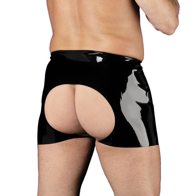 Rubber Secrets Open Brief|Front View|"brief design-front view"|