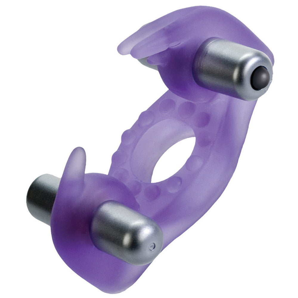 Wireless Rockin Rabbit Vibrating Cock Ring|Front View|"rockin design - front view"