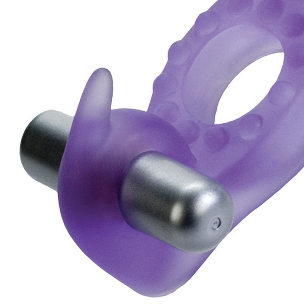 Wireless Rockin Rabbit Vibrating Cock Ring|Back View|"quality build - back view"