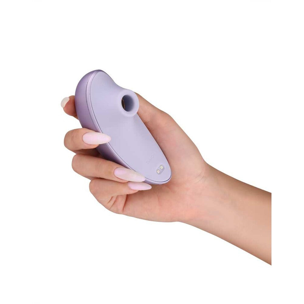Svakom Galaxie Suction Vibrator With Mood Projector Metallic Lilac|Side View|"Svakom Galaxie Suction Vibrator With Mood Projector Metallic Lilac - side view"