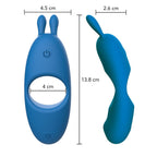 ToyJoy Designer Edition Superhero Couples CRing | Back View | "Superhero couples ring - back view"