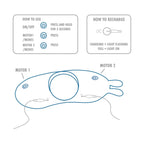 ToyJoy Designer Edition Superhero Couples CRing | Detail View | "Superhero couples ring - detail view"