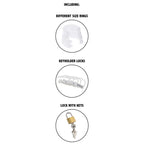 Hidden Desire Extreme Chastity Cock Cage | Detail View | "Male chastity device - ventilation detail"