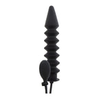 Hidden Desire Extreme Expert Inflatable Ribbed Plug | Side View | "Expert inflatable plug - side profile"