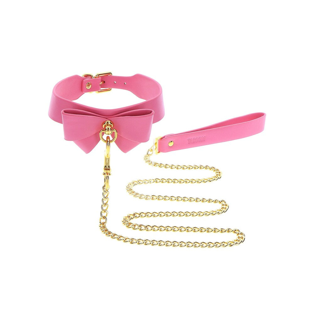 Taboom Malibu Bow Collar and Leash|Feature View|"Collar set - features"