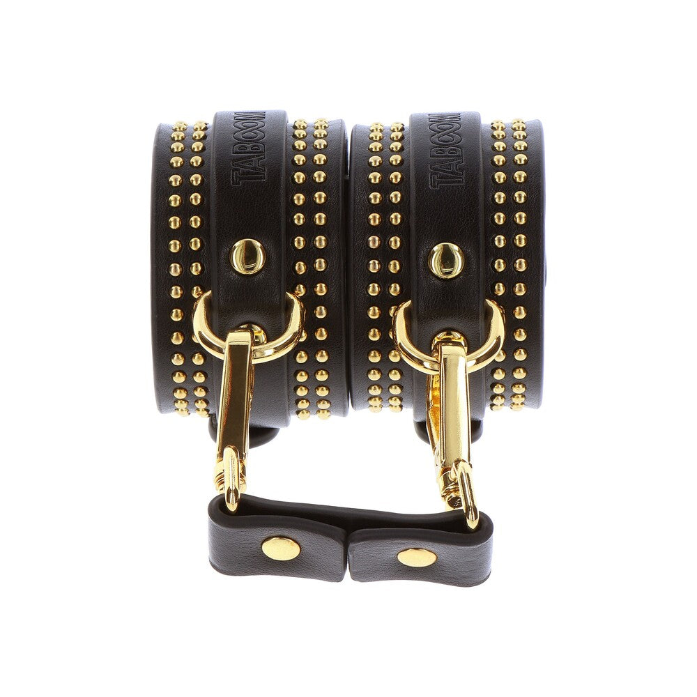 Taboom Vogue Studded Ankle Cuffs Set | Front View | "Studded ankle cuffs - front view"