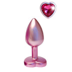 Gleaming Love Pearl Pink Butt Plug Small | Detail View | "Small pink pearl plug - feature detail"