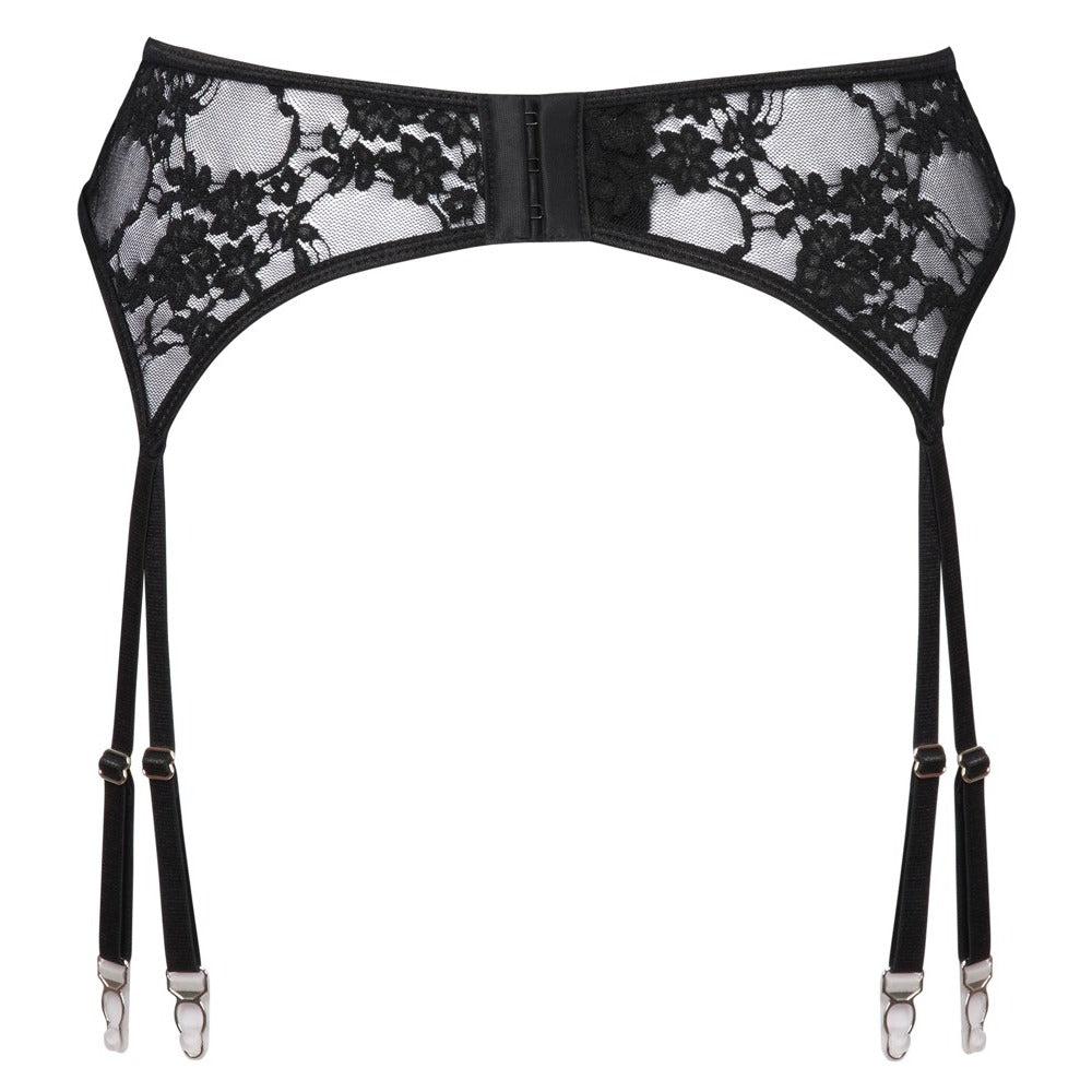 Cottelli Lace Suspender Belt|Detail View|"Lace garter belt - lace detail"