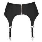 Cottelli Zip Suspender Belt|Back View|"Zip front belt - back view"