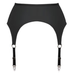 Cottelli Zip Suspender Belt|Detail View|"Zip front belt - zipper detail"