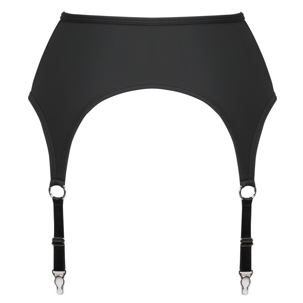 Cottelli Zip Suspender Belt|Detail View|"Zip front belt - zipper detail"