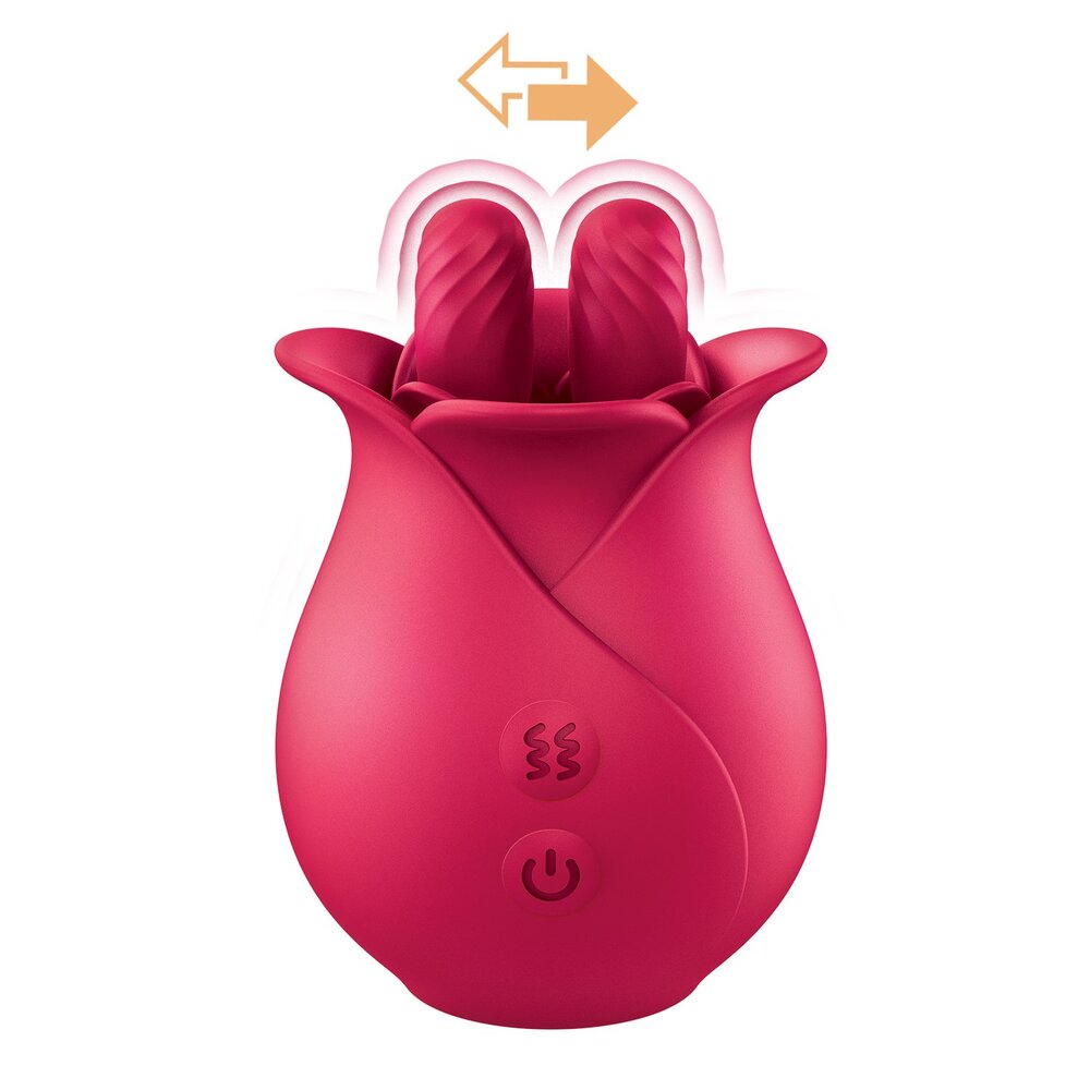 ClitTastic Tulip Finger Massager Rechargeable | Side View | "Tulip massager - side view"