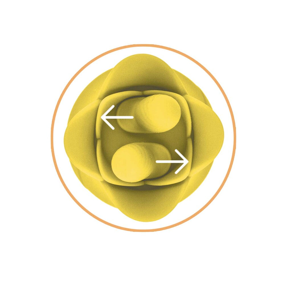 ClitTastic Tulip Finger Massager Rechargeable | Back View | "Tulip massager - back view"