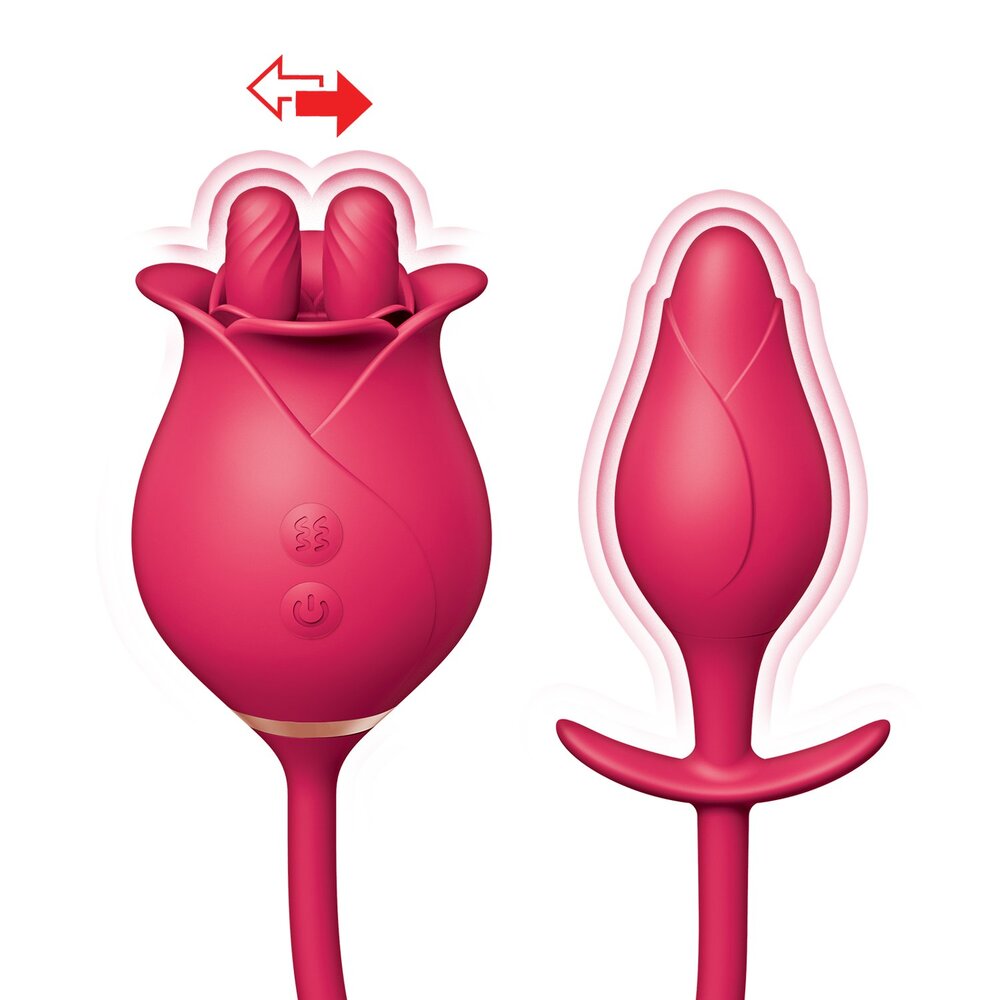ClitTastic Tulip Finger Massager Pleasure Plug Set | Side View | "Tulip pleasure set - side view"