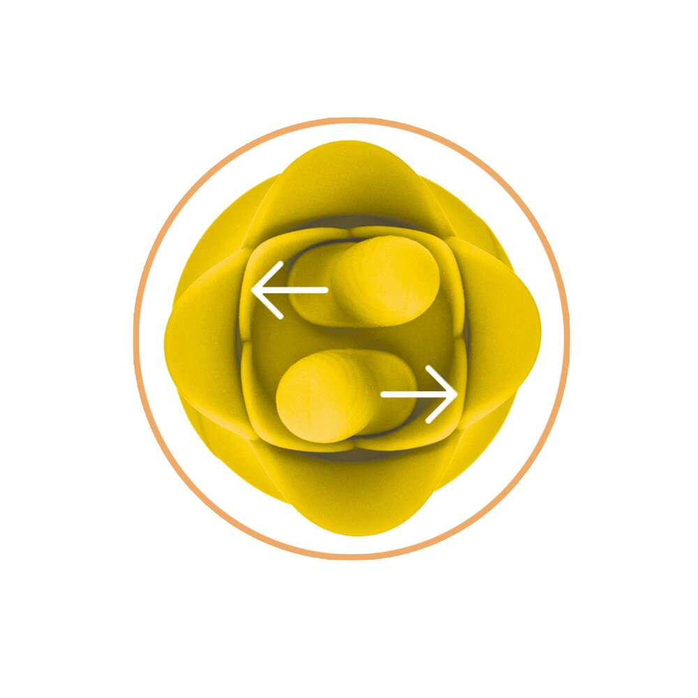 ClitTastic Tulip Finger Massager Pleasure Plug Set | Back View | "Tulip pleasure set - back view"