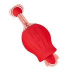 ClitTastic Rose Bud Dual Massager Rechargeable | Side View | "Rose bud massager - side view"
