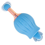 ClitTastic Rose Bud Dual Massager Rechargeable | Back View | "Rose bud massager - back view"