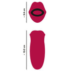 Oral Fun Moving Lips Tongue Vibrator|Control View|"Oral stimulator - controls"
