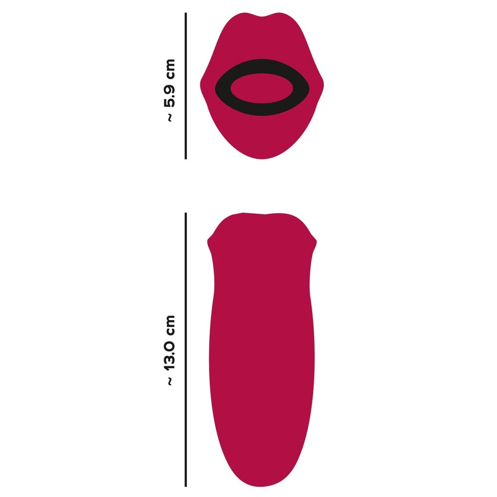 Oral Fun Moving Lips Tongue Vibrator|Control View|"Oral stimulator - controls"