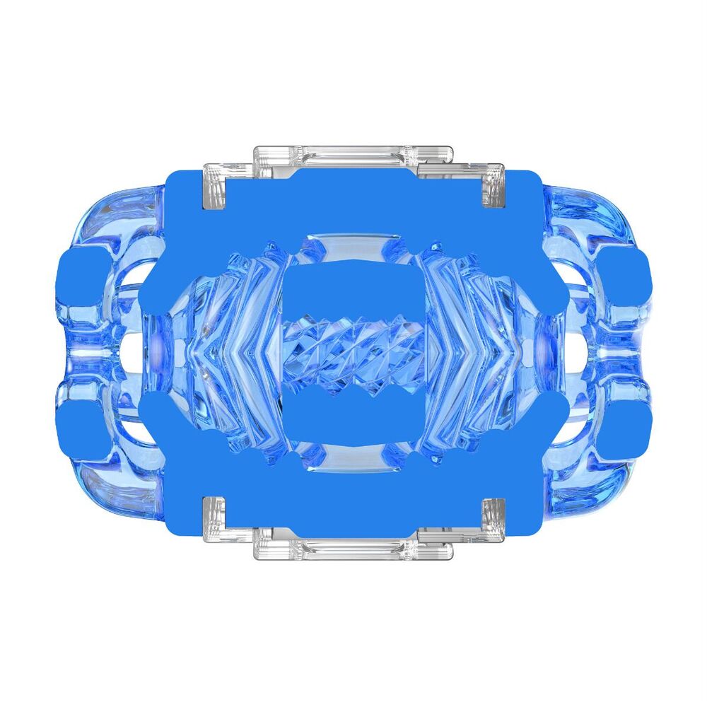 Fleshlight Quickshot Turbo Blue Ice | Side View | "Turbo blue ice - side view"