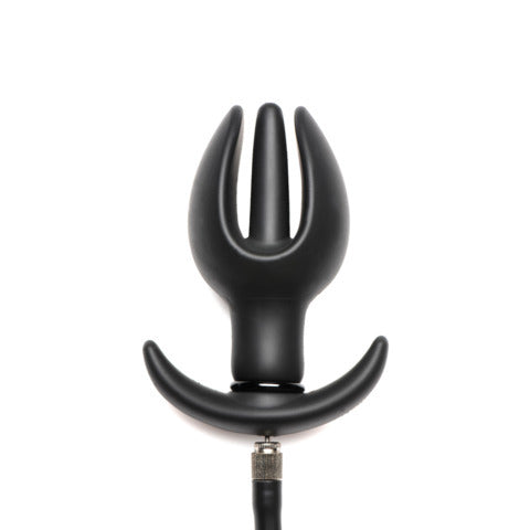 Master Series Ass Bound Anchor Inflatable Anal Plug | Side View | "Inflatable anal plug - side view"