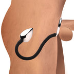 Master Series Tug Plug Aluminum Cock And Ball Ring | Side View | "Aluminum ring - side view"