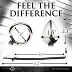 Master Series Tug Plug Aluminum Cock And Ball Ring | Back View | "Aluminum ring - back view"