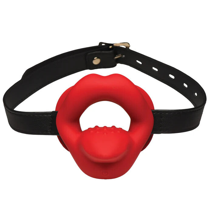 Master Series Vibrating Sissy Mouth Gag | Front View | Premium Design
