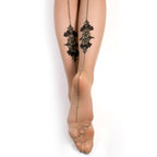Ballerina Fantasy Hold Up Stockings | Back View | "Fantasy stockings - back view"