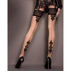 Ballerina Fantasy Hold Up Stockings | Detail View | "Fantasy stockings - detail view"