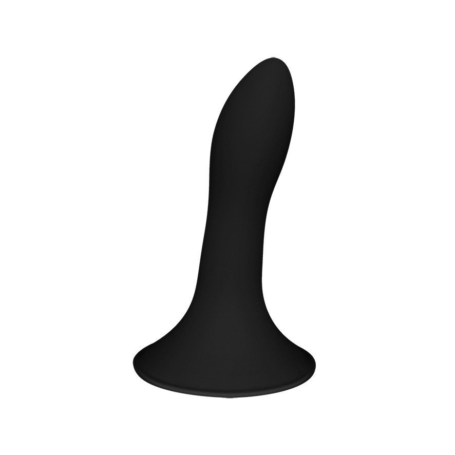 Adrien-Lastic-Cushioned-Core-Suction-Cup-Silicone-Dildo-5-Inch|Front|"5 inch cushioned dildo - front view"