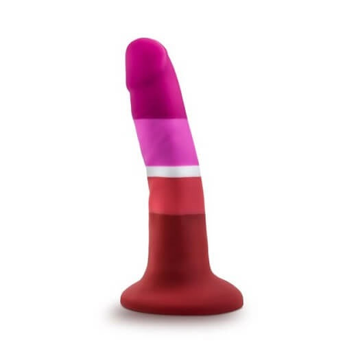 Avant-Pride-Beauty-Silicone-Dildo|Front View|"pride beauty rainbow silicone dildo - front view"