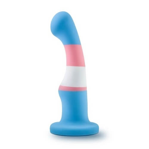 Avant-Pride-True-Blue-Silicone-Dildo|Front View|"pride true blue silicone dildo - front view"